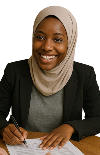 Photo de Khadiatou Diaby, responsable de l’accompagnement et de l’ouverture des droits au sein de l’association Amal Diam